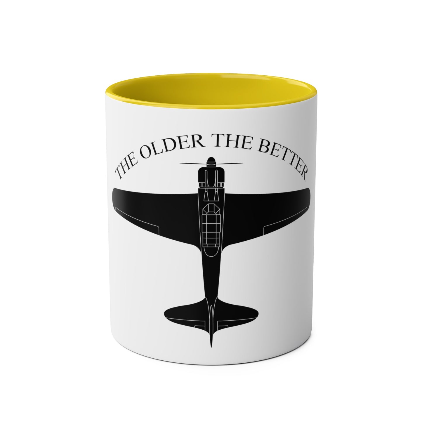 The Older the Better Two-Tone Coffee Mugs, 11oz