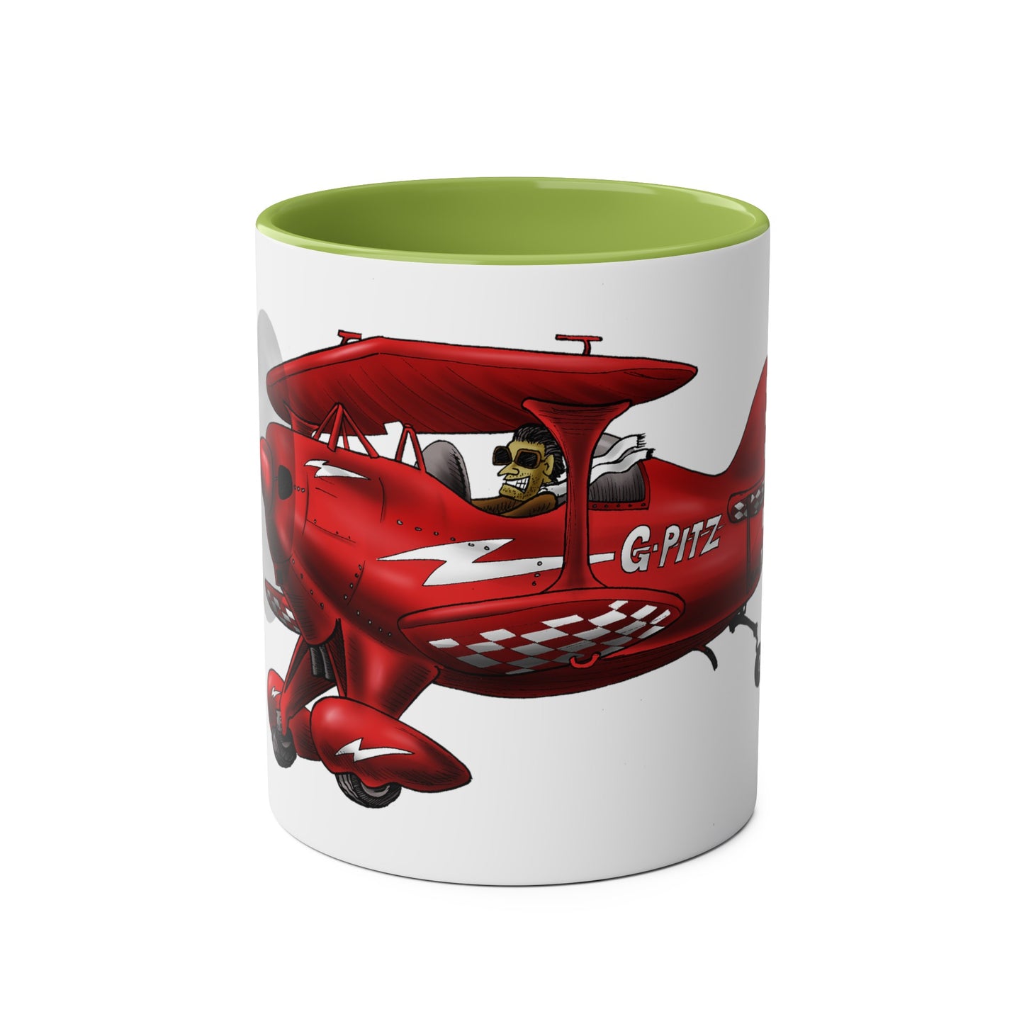 Pitts Special Aerobatic Two-Tone Coffee Mugs, 11oz