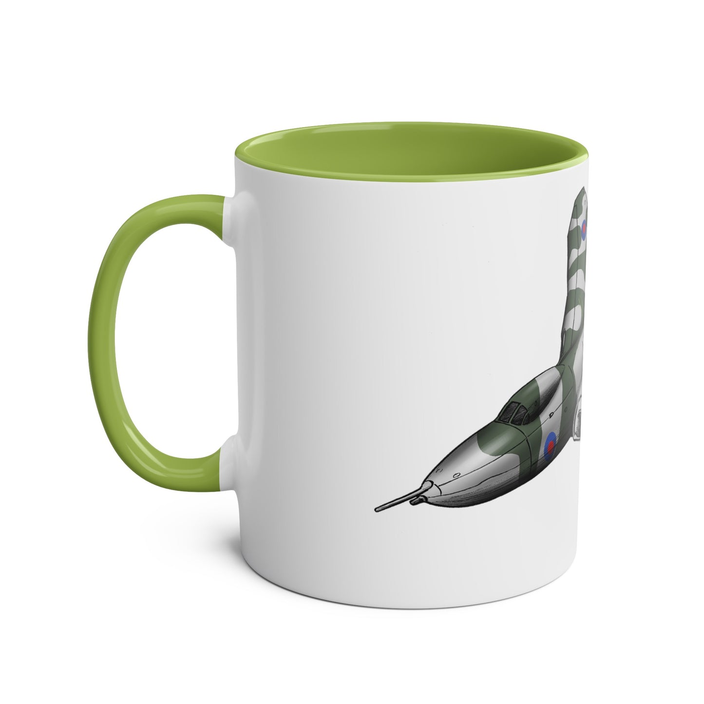 Vulcan Bomber Two-Tone Coffee Mugs, 11oz