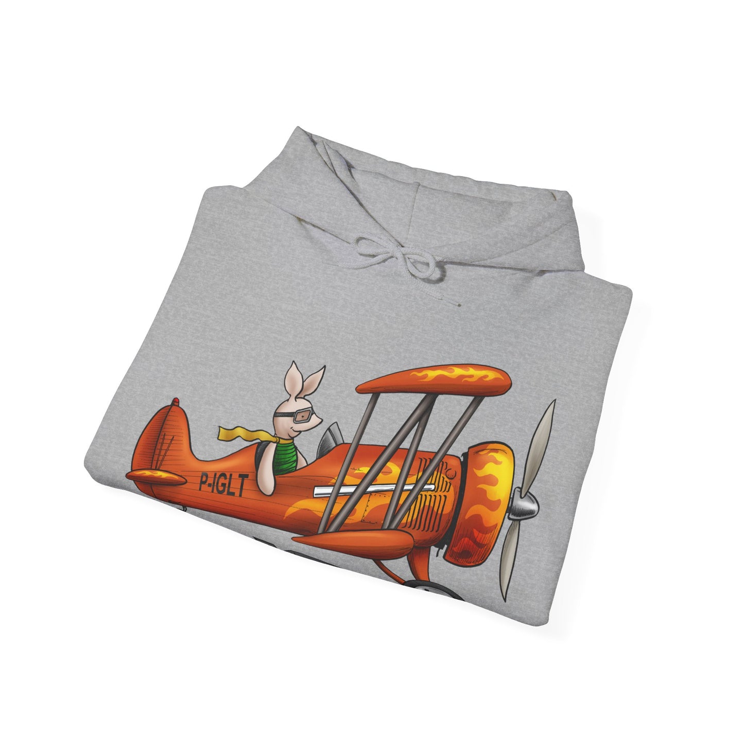 This little Piggy Pilot design Unisex Heavy Blend™ Hooded Sweatshirt
