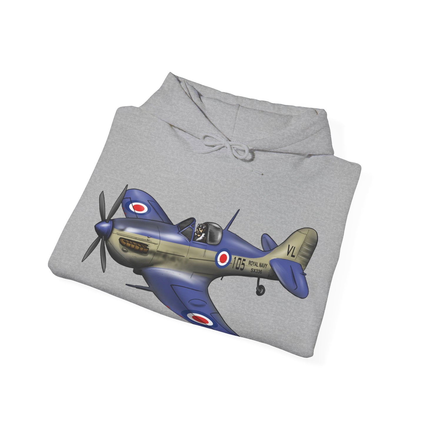 Seafire Spitfire design Unisex Heavy Blend™ Hooded Sweatshirt