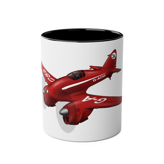 Comet Racer Two-Tone Coffee Mugs, 11oz
