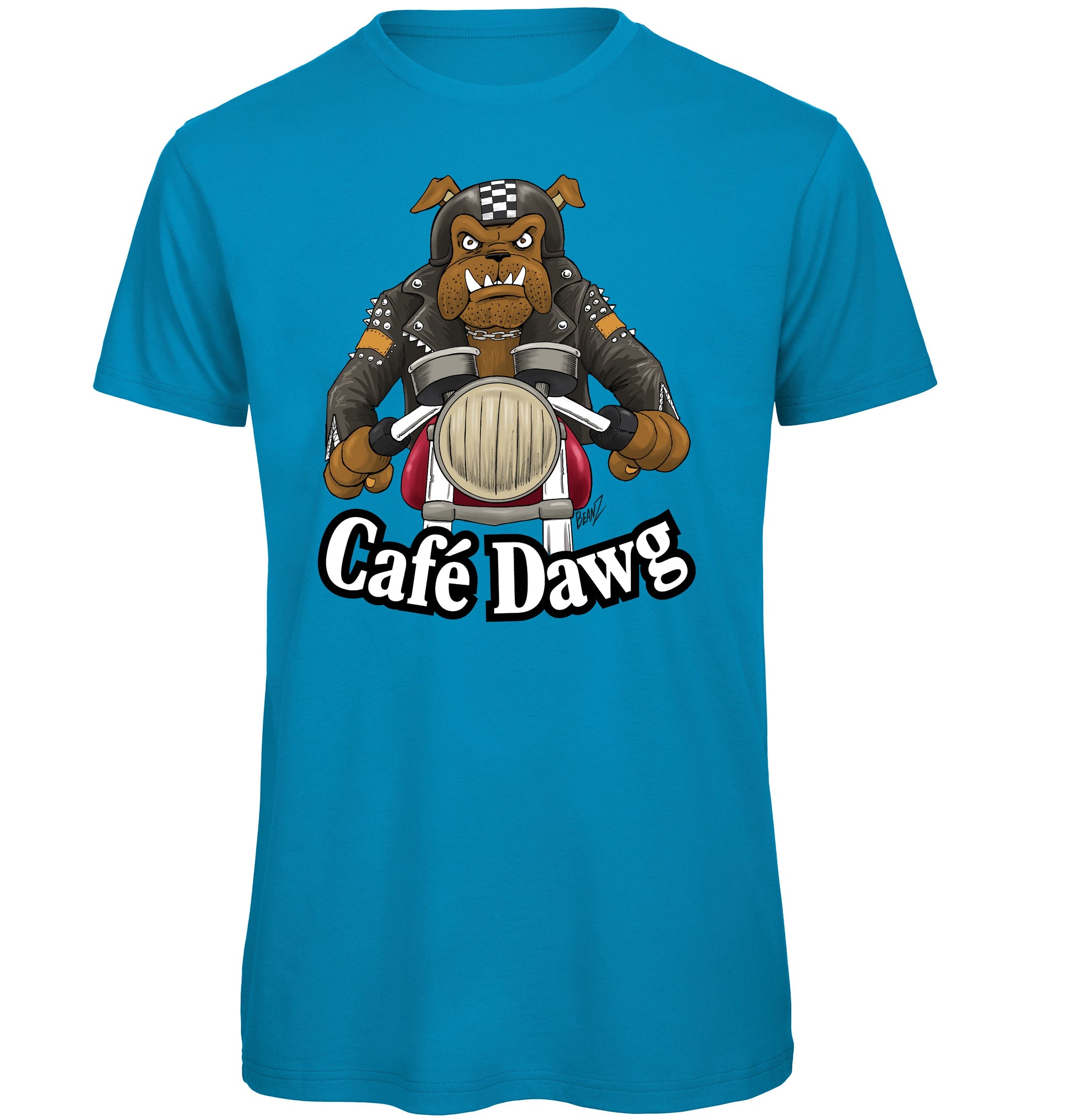 Cafe Dawg Biker T-Shirt - Scattee