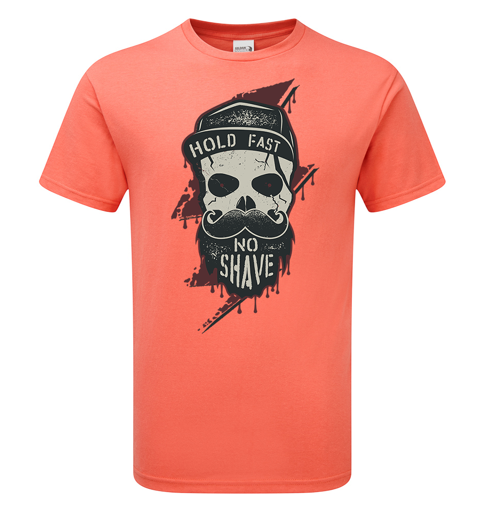 Lightning Skull Beard T-Shirt - Scattee