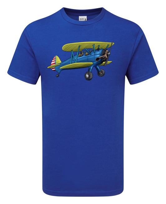Boeing Stearman Cartoon T-Shirt