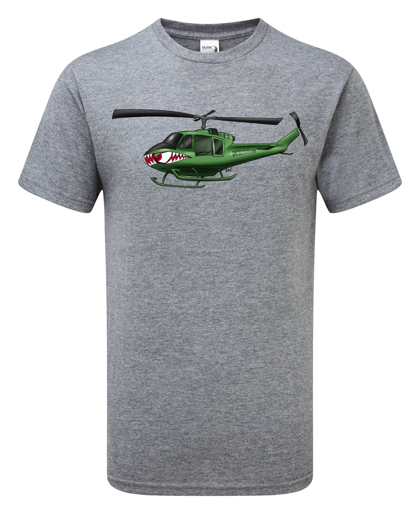 Huey Helicopter Cartoon T-Shirt