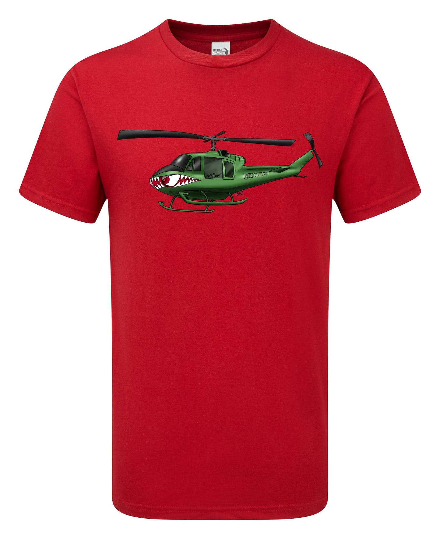 Huey Helicopter Cartoon T-Shirt