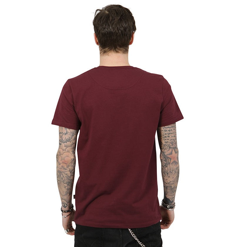 Junq Couture® Mendes T-Shirt Maroon - Scattee