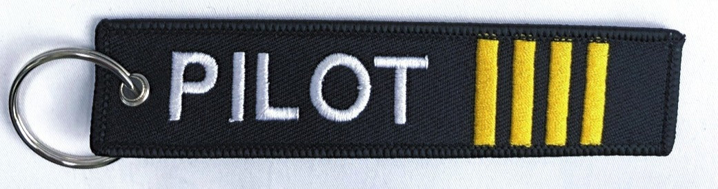 Pilot Embroidered Keyring