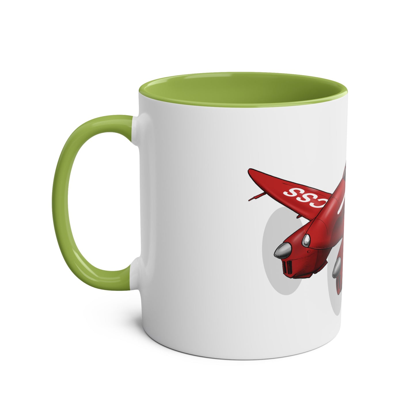 Comet Racer Two-Tone Coffee Mugs, 11oz