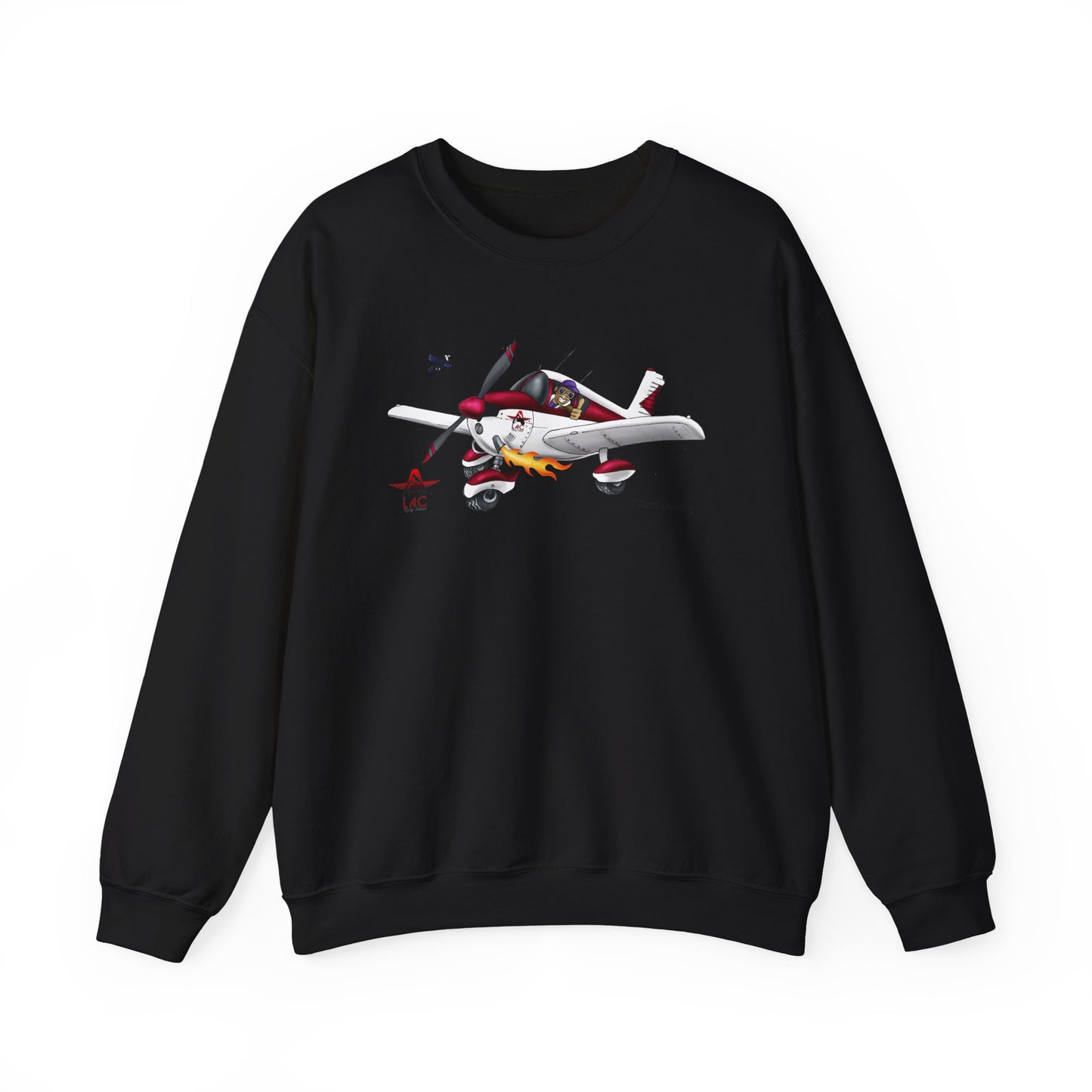 LAC PA28 Vintage-Inspired Airplane Graphic Unisex Crewneck Sweatshirt