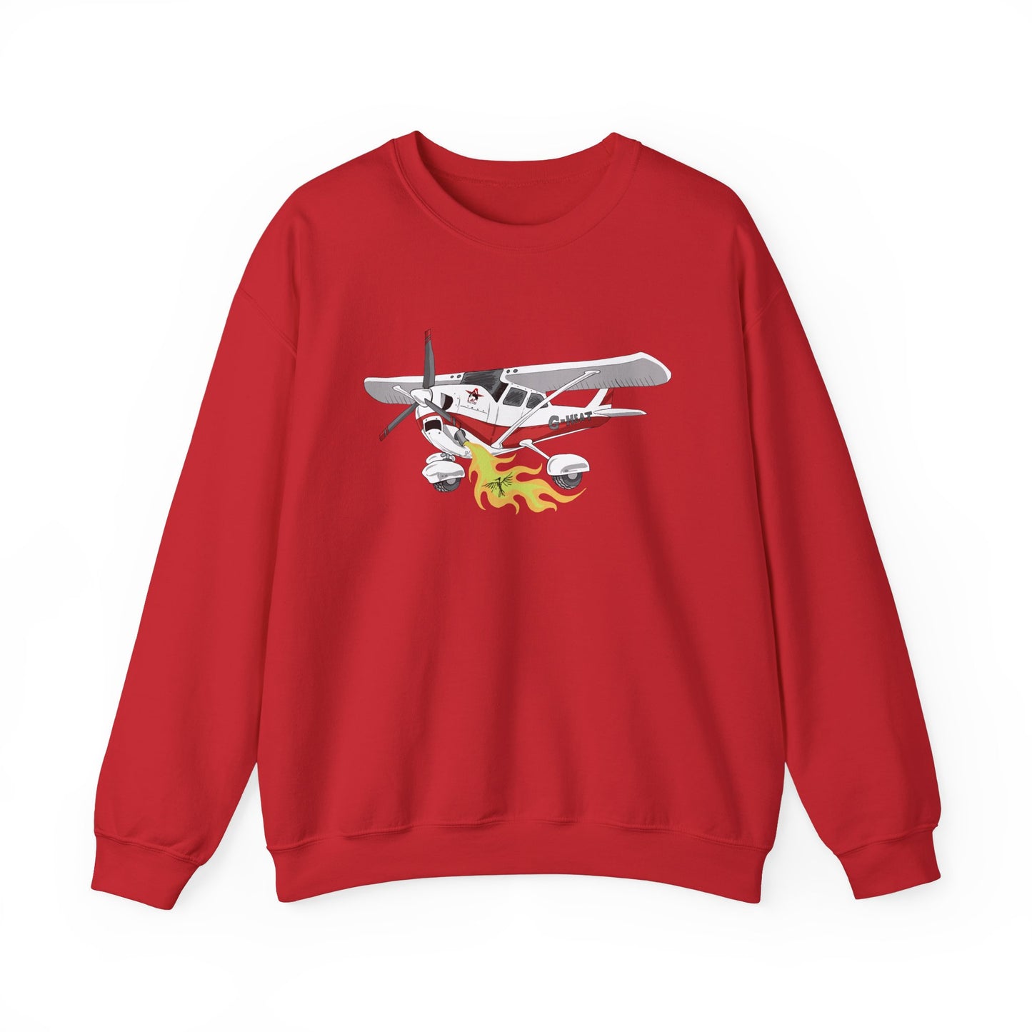 LAC Cessna Team High Wing Vintage Airplane Graphic Crewneck Sweatshirt