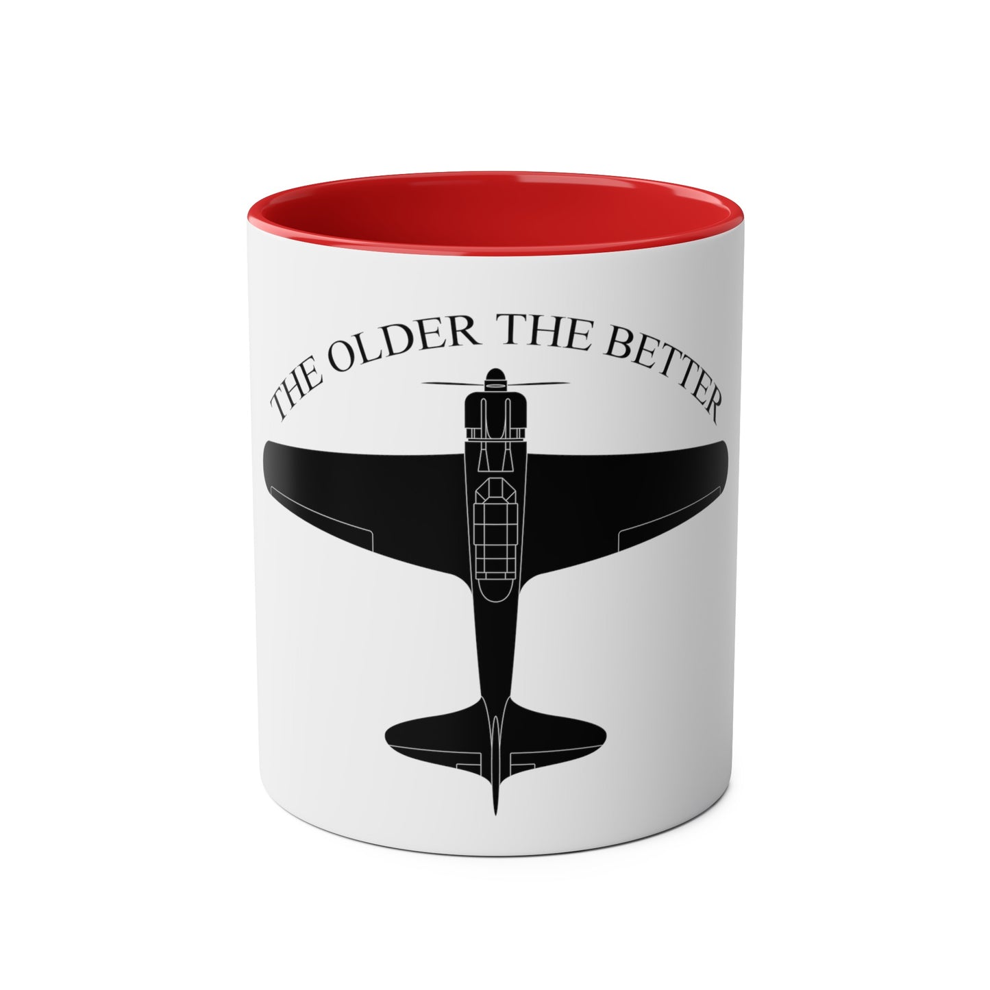 The Older the Better Two-Tone Coffee Mugs, 11oz