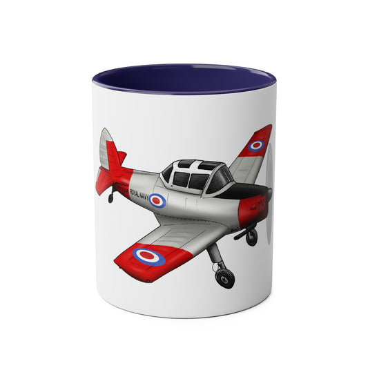 Chipmunk Tailwheel Two-Tone Coffee Mugs, 11oz