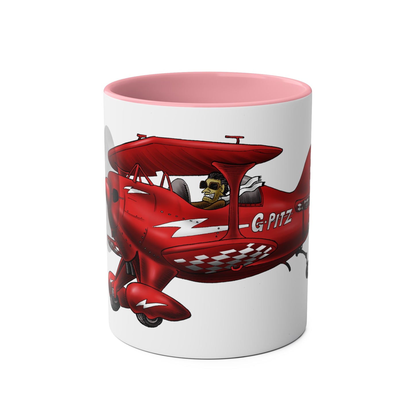 Pitts Special Aerobatic Two-Tone Coffee Mugs, 11oz