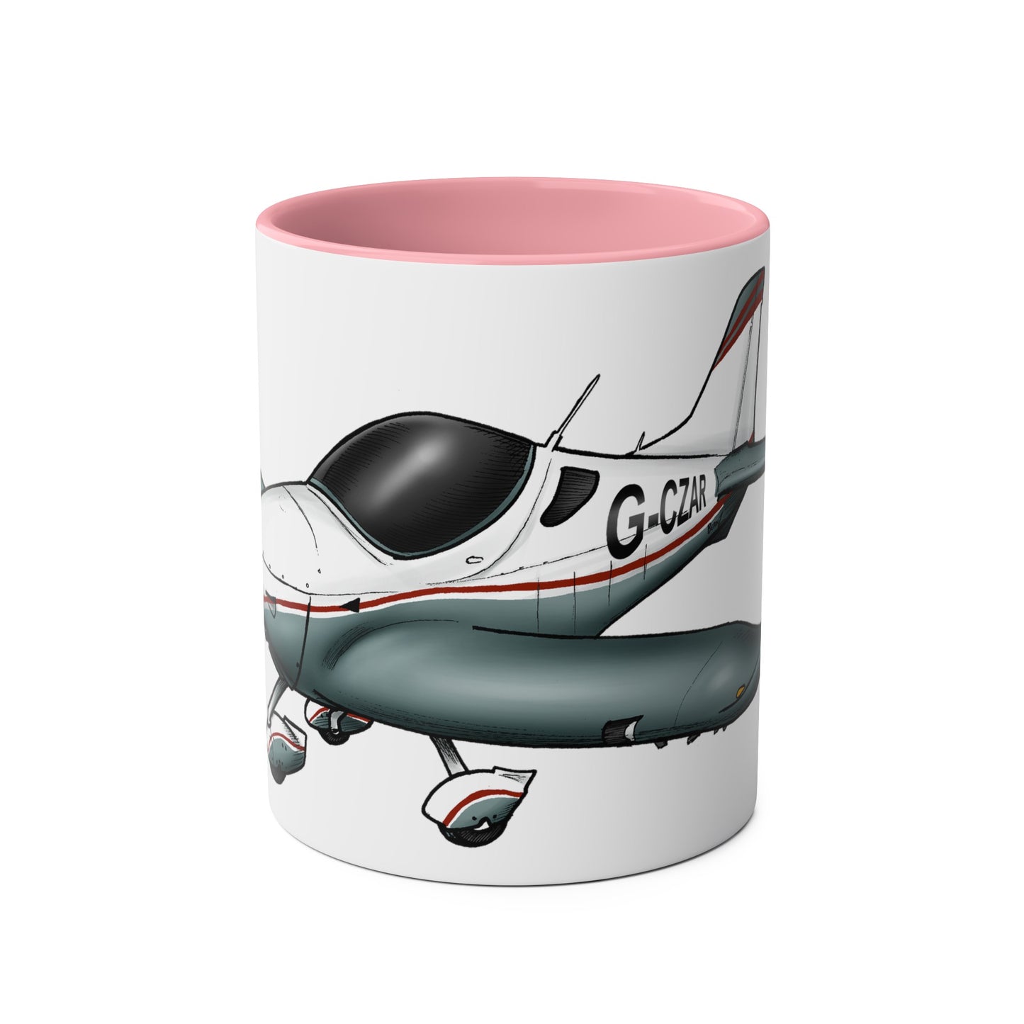 Sportcruiser Aircraft Two-Tone Coffee Mugs, 11oz