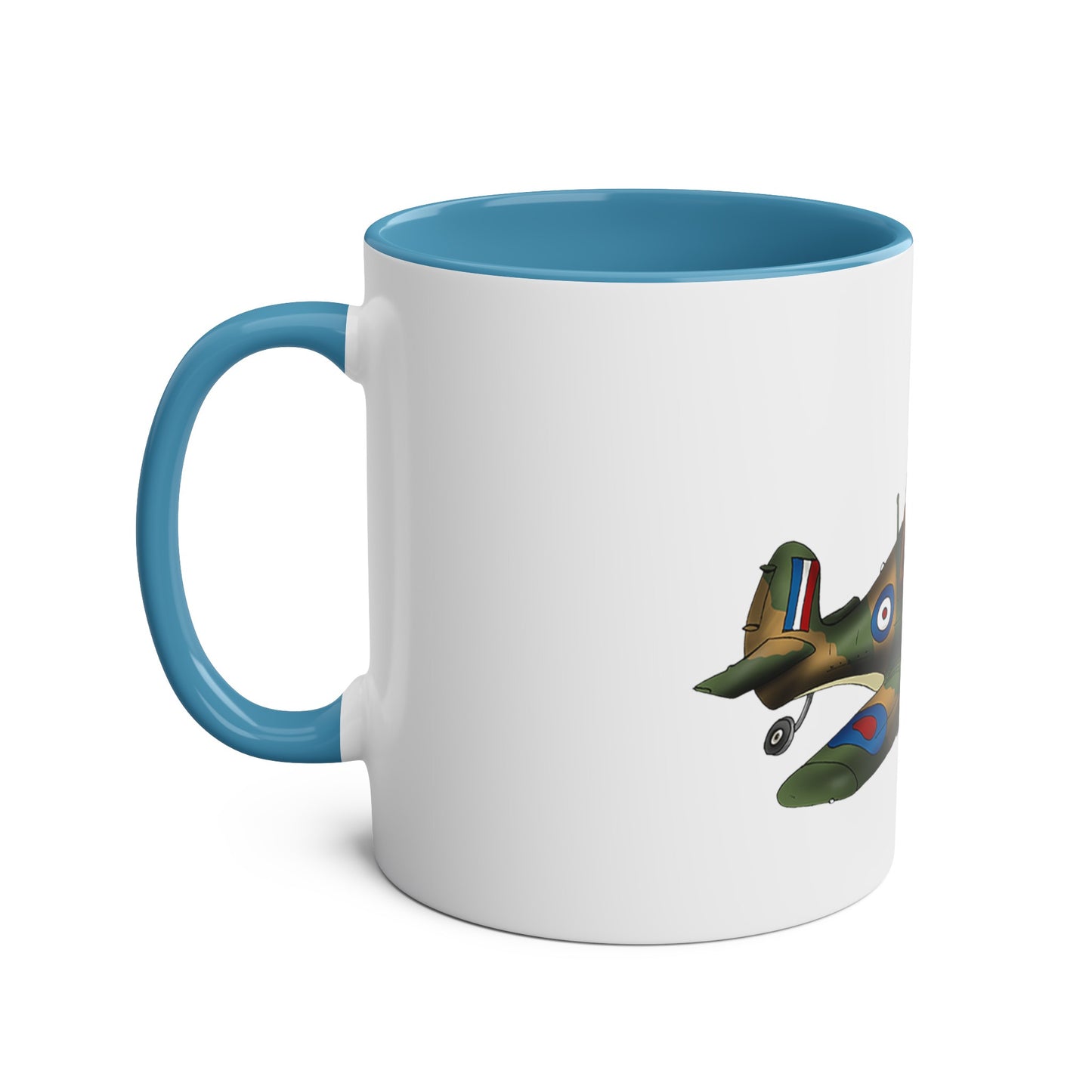 Tally Ho Spitfire Two-Tone Coffee Mugs, 11oz