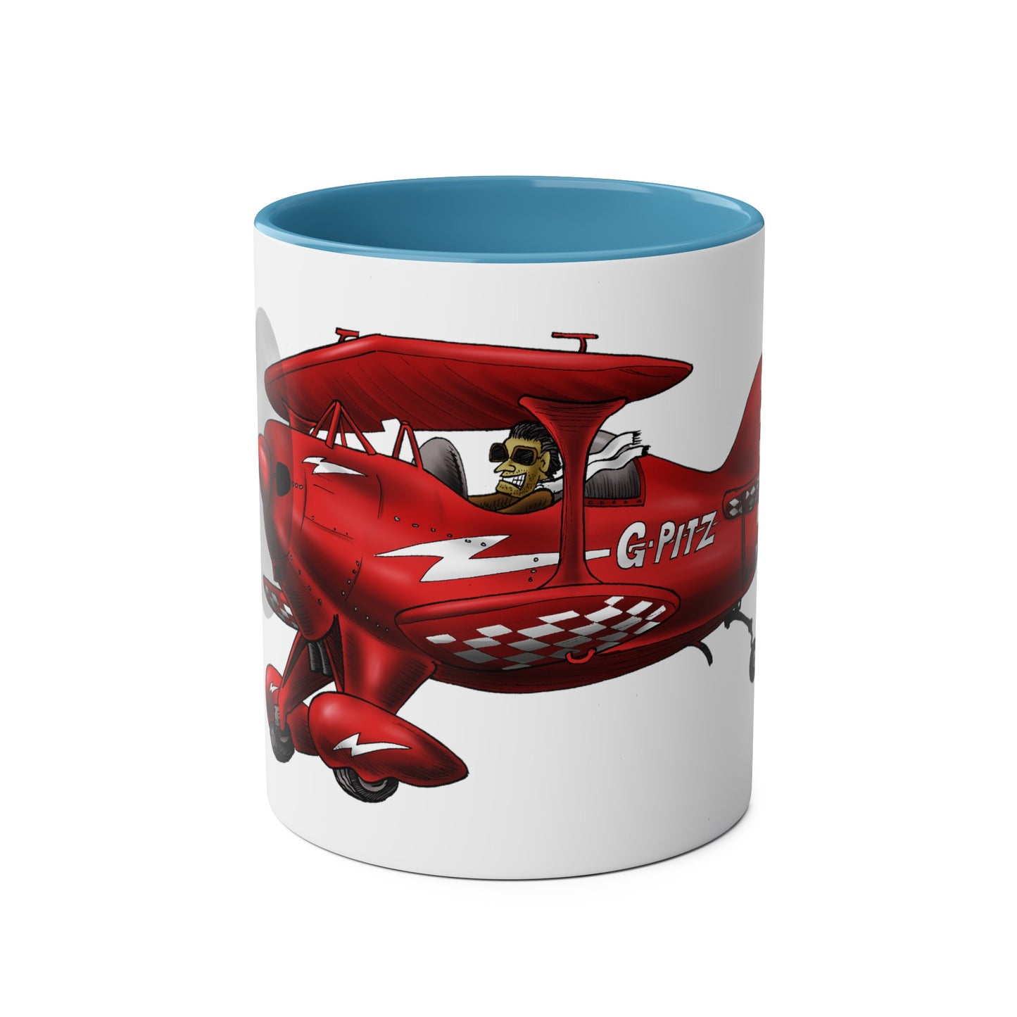 Pitts Special Aerobatic Two-Tone Coffee Mugs, 11oz