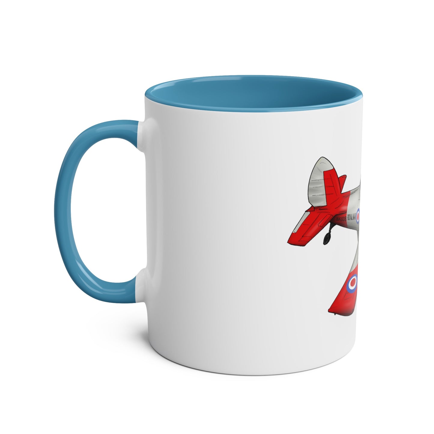 Chipmunk Tailwheel Two-Tone Coffee Mugs, 11oz