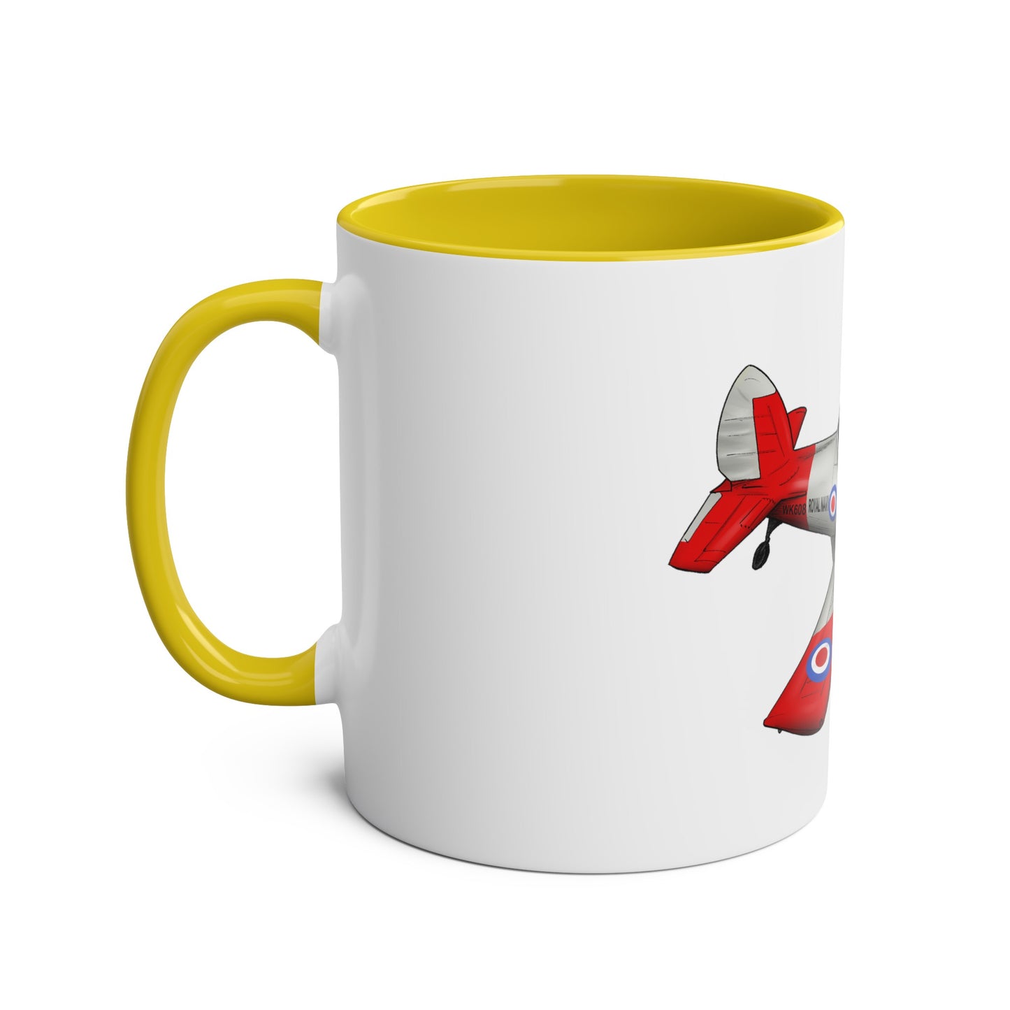 Chipmunk Tailwheel Two-Tone Coffee Mugs, 11oz