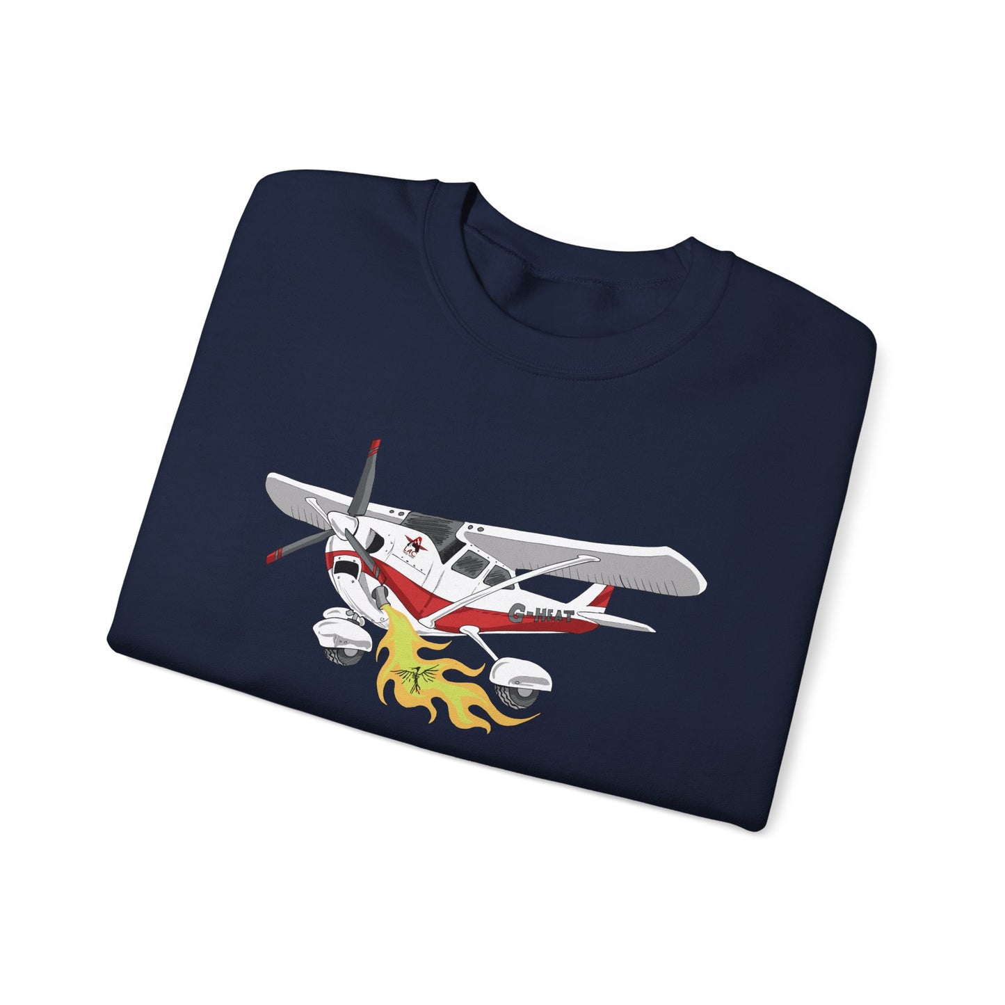 LAC Cessna Team High Wing Vintage Airplane Graphic Crewneck Sweatshirt