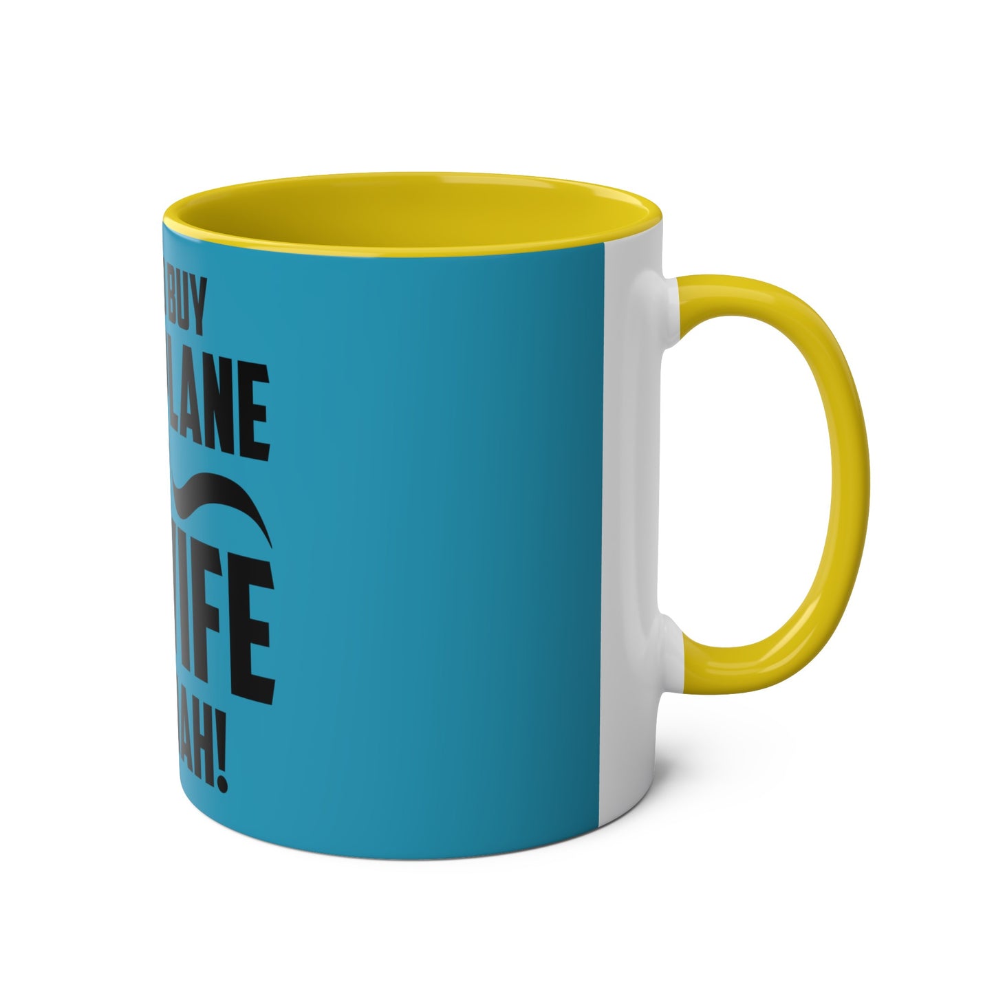 Cess-Nah Slogan Two-Tone Coffee Mugs, 11oz