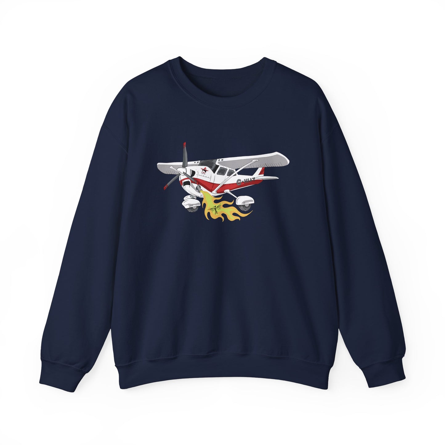 LAC Cessna Team High Wing Vintage Airplane Graphic Crewneck Sweatshirt