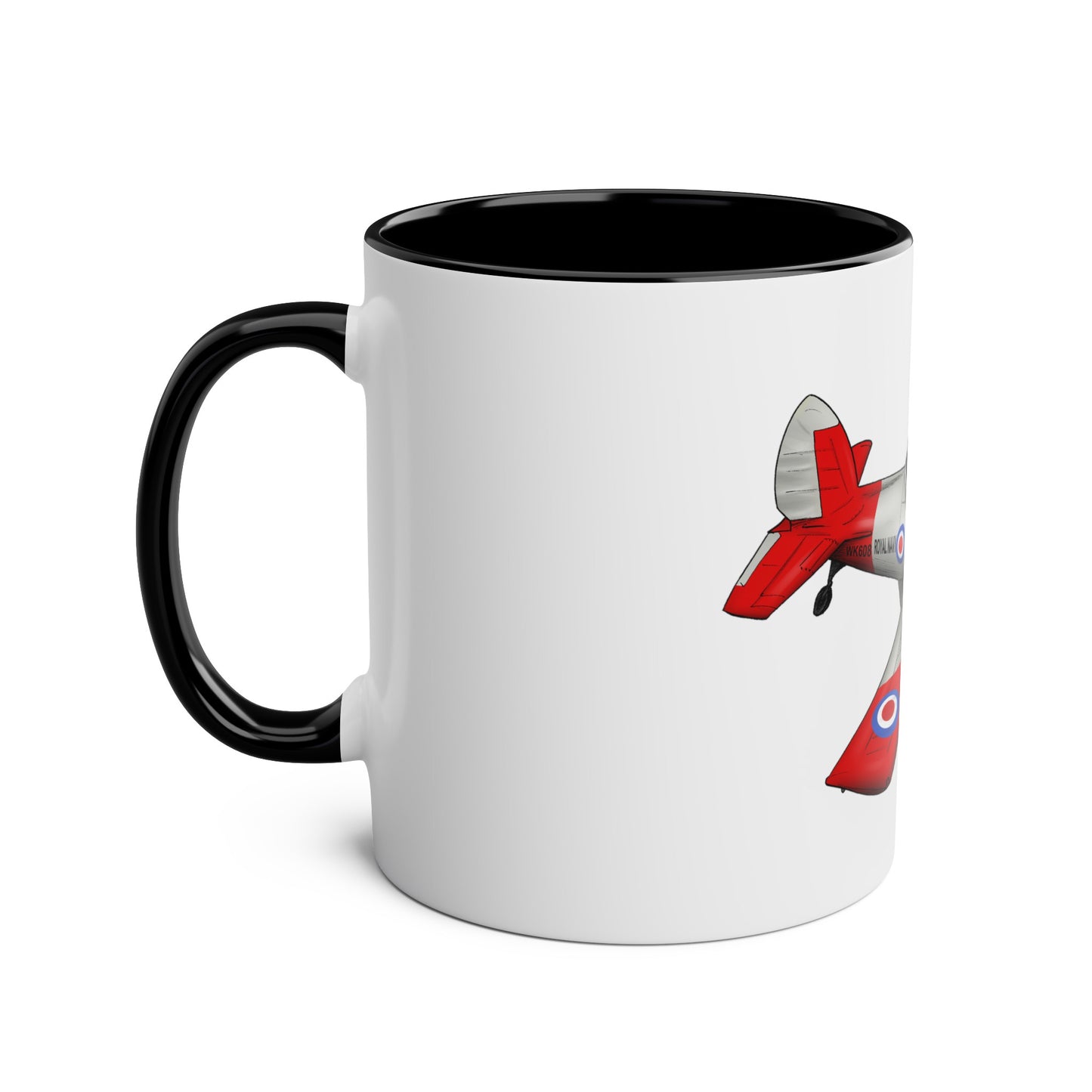 Chipmunk Tailwheel Two-Tone Coffee Mugs, 11oz