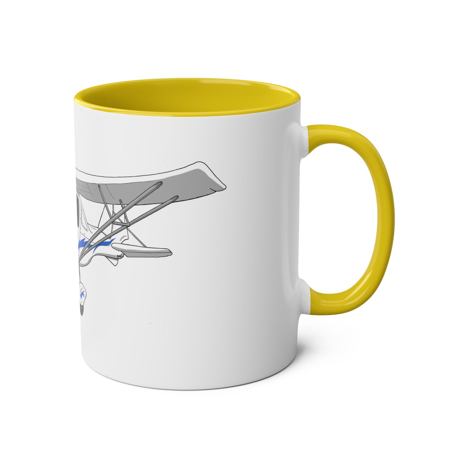 Cartoon Ikarus C42 Microlight 11oz Coffee Mug