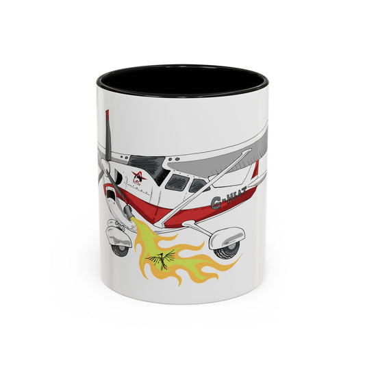 Coffee Mug - Cartoon Cessna Aircraft with LAC Logo