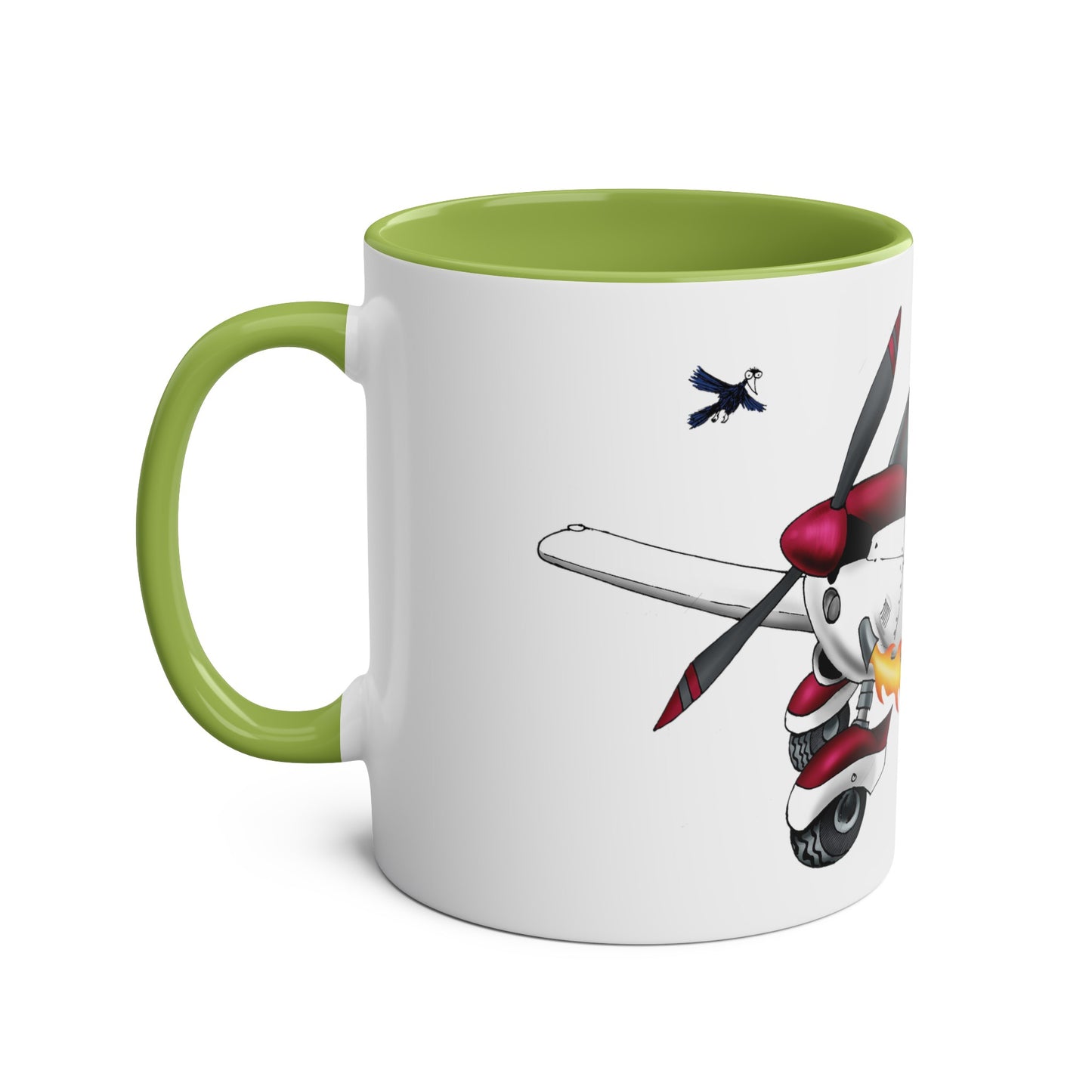 PA28 Team Low Wing Two-Tone Coffee Mugs, 11oz