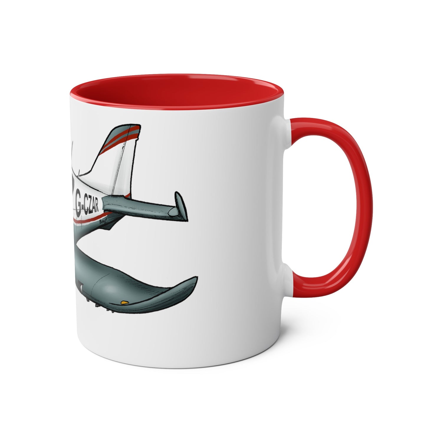 Sportcruiser Aircraft Two-Tone Coffee Mugs, 11oz