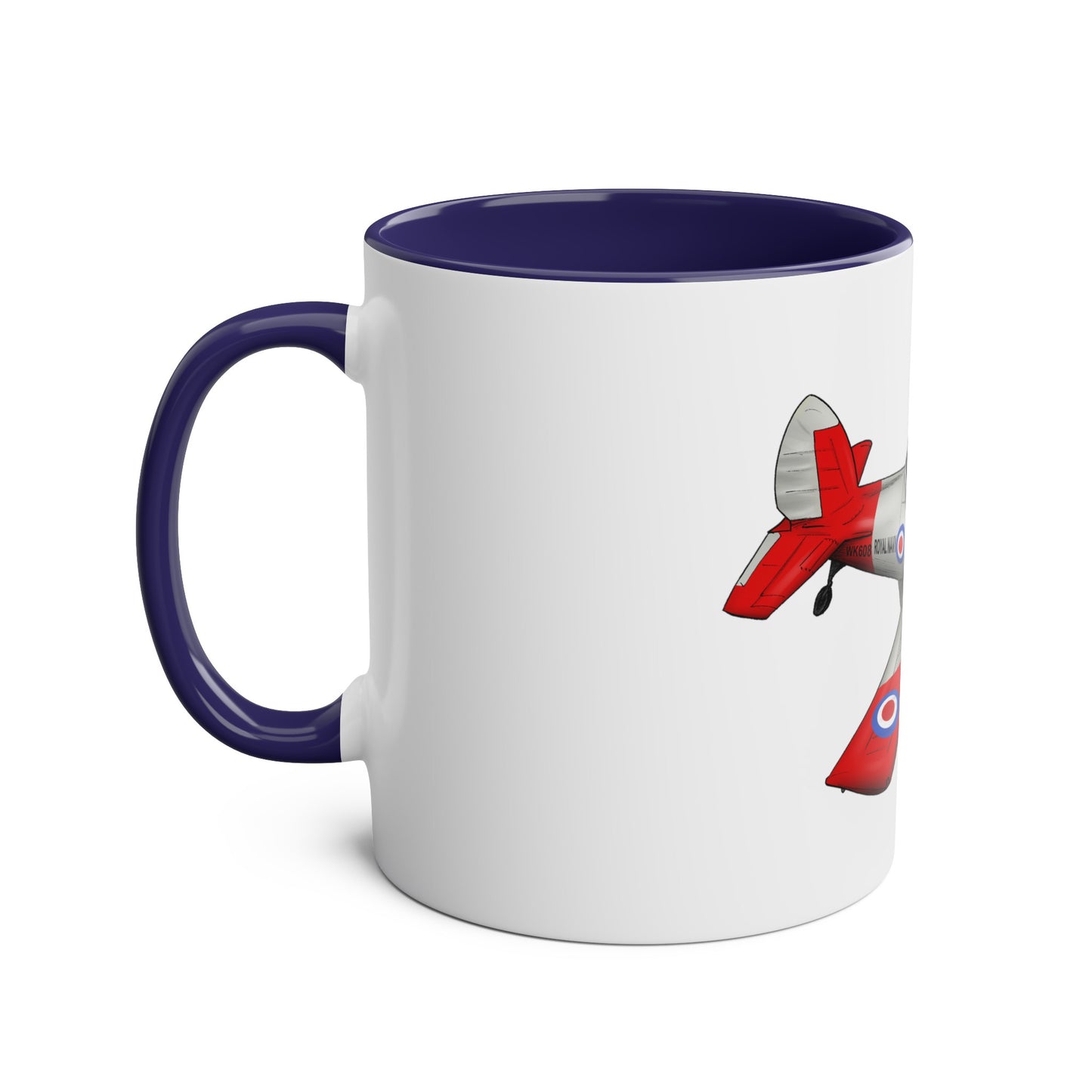 Chipmunk Tailwheel Two-Tone Coffee Mugs, 11oz