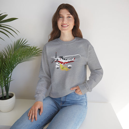 LAC Cessna Team High Wing Vintage Airplane Graphic Crewneck Sweatshirt