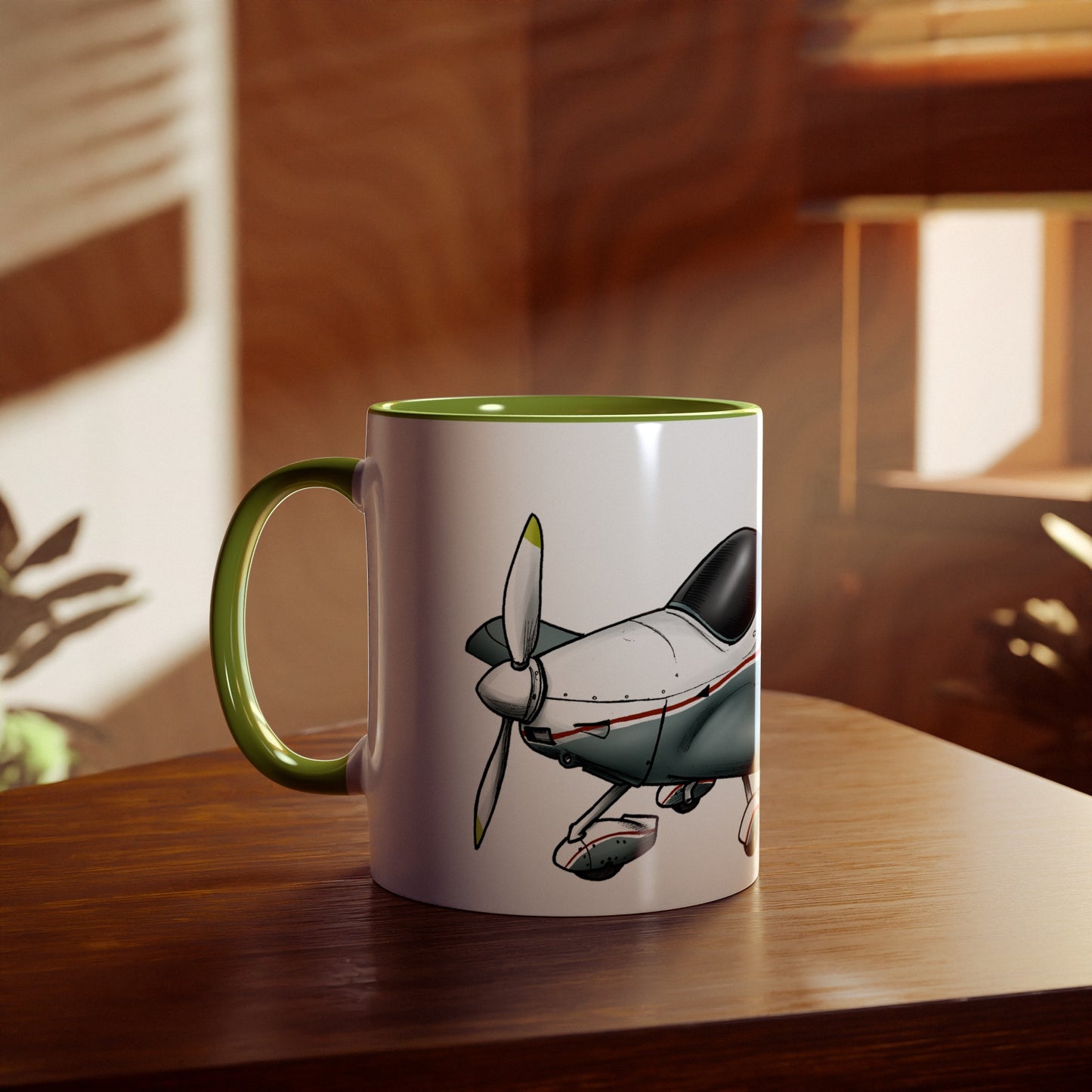 Sportcruiser Aircraft Two-Tone Coffee Mugs, 11oz