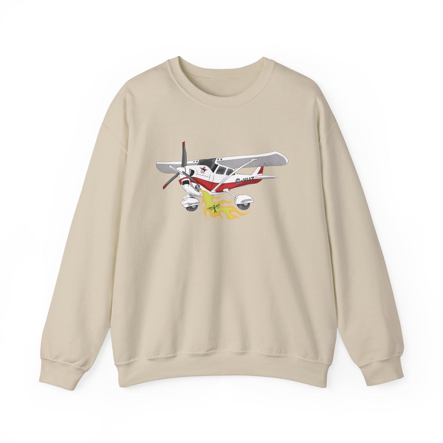 LAC Cessna Team High Wing Vintage Airplane Graphic Crewneck Sweatshirt