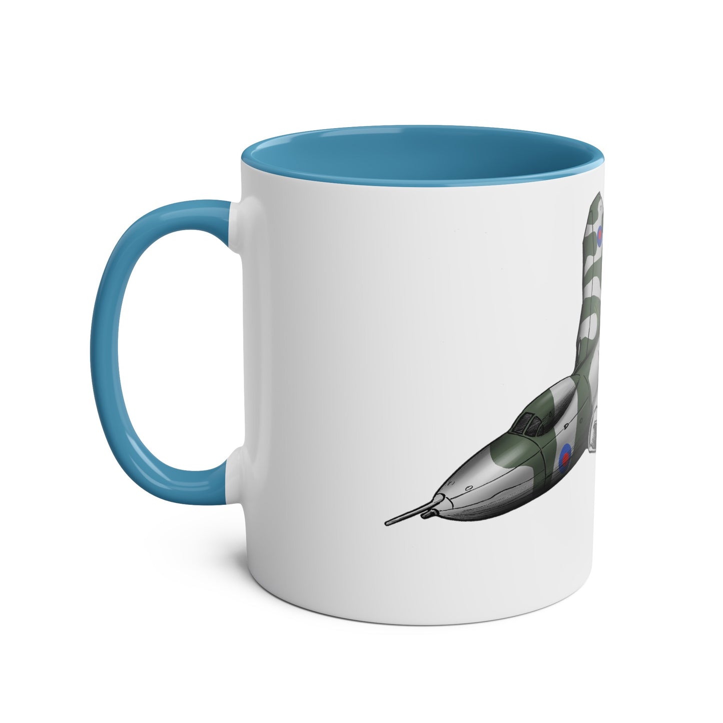 Vulcan Bomber Two-Tone Coffee Mugs, 11oz