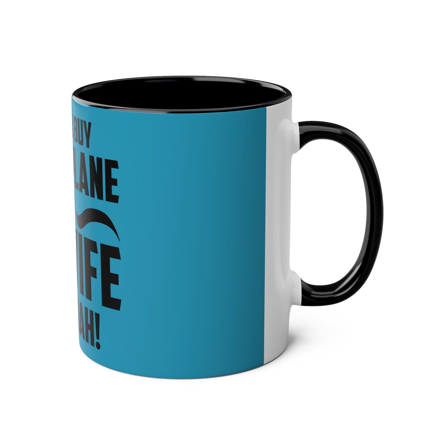 Cess-Nah Slogan Two-Tone Coffee Mugs, 11oz