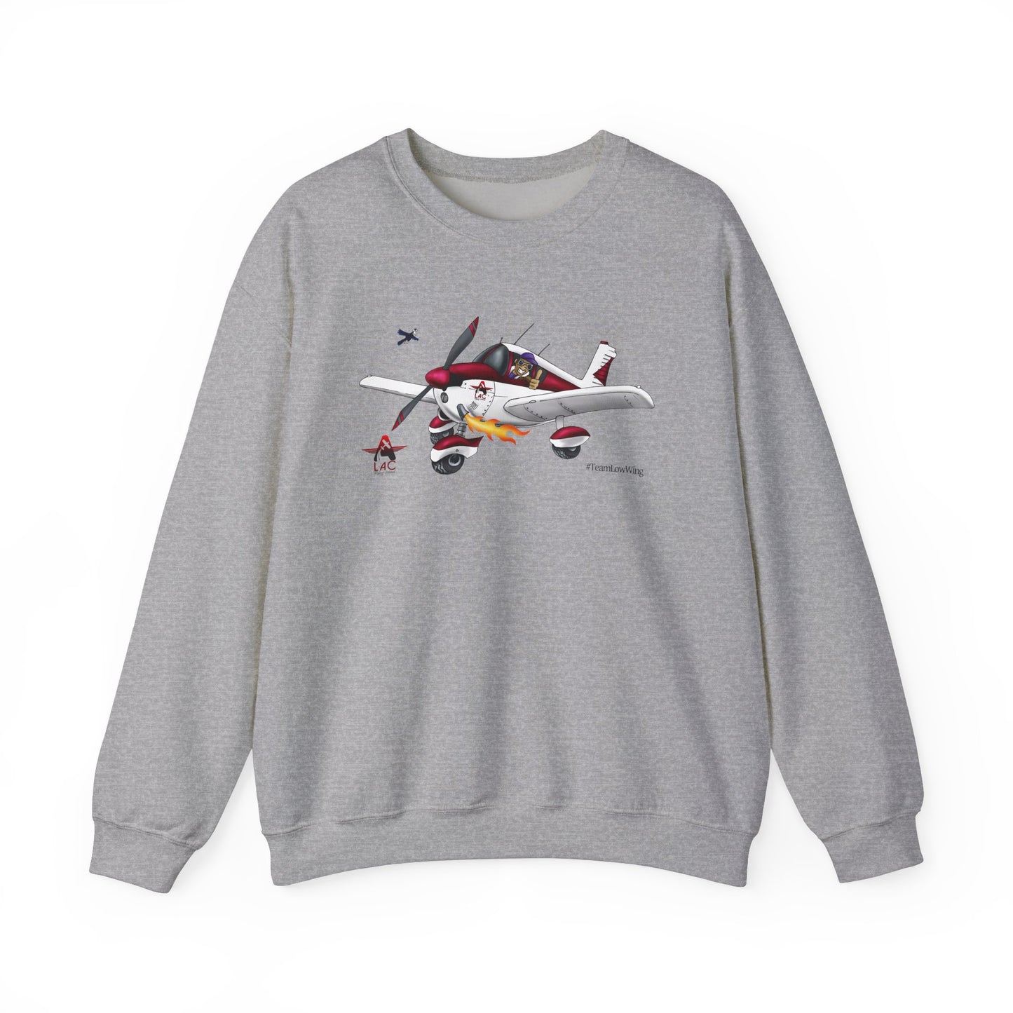 LAC PA28 Vintage-Inspired Airplane Graphic Unisex Crewneck Sweatshirt