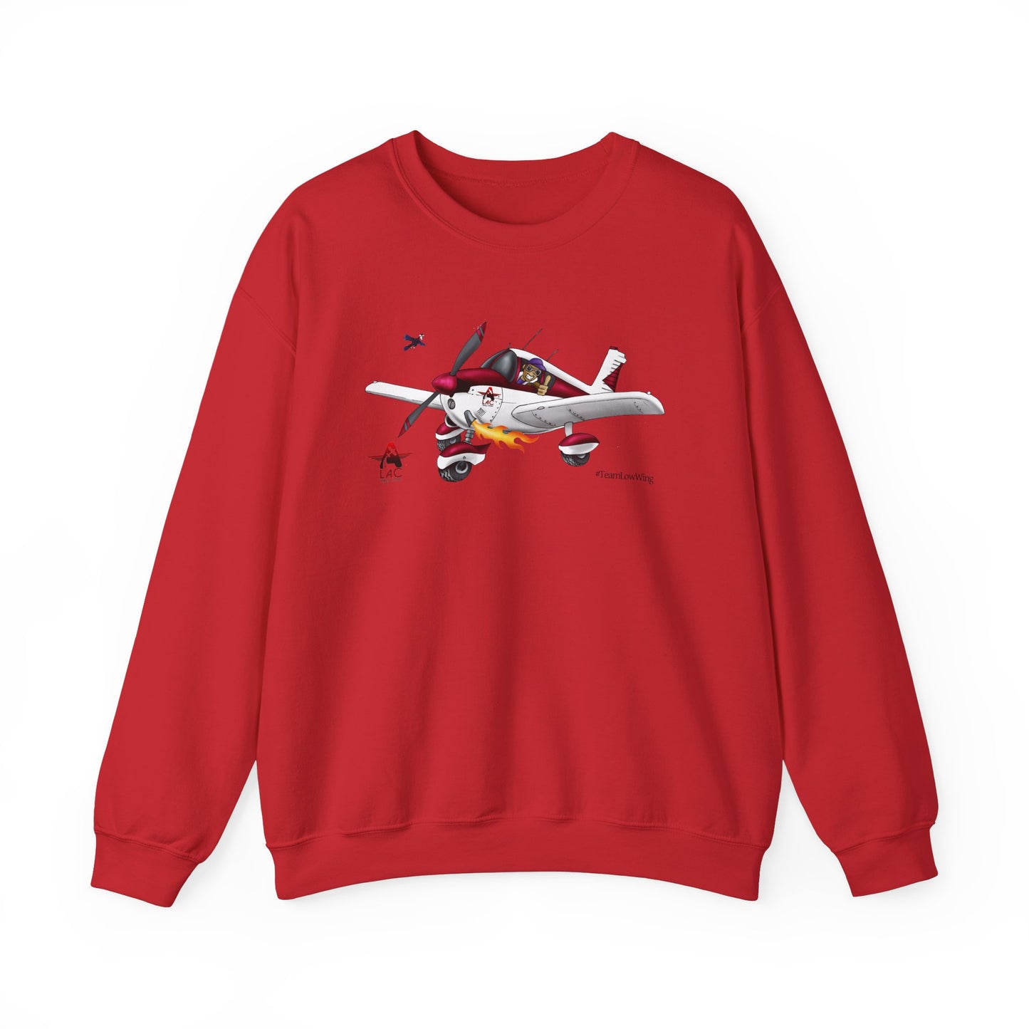 LAC PA28 Vintage-Inspired Airplane Graphic Unisex Crewneck Sweatshirt