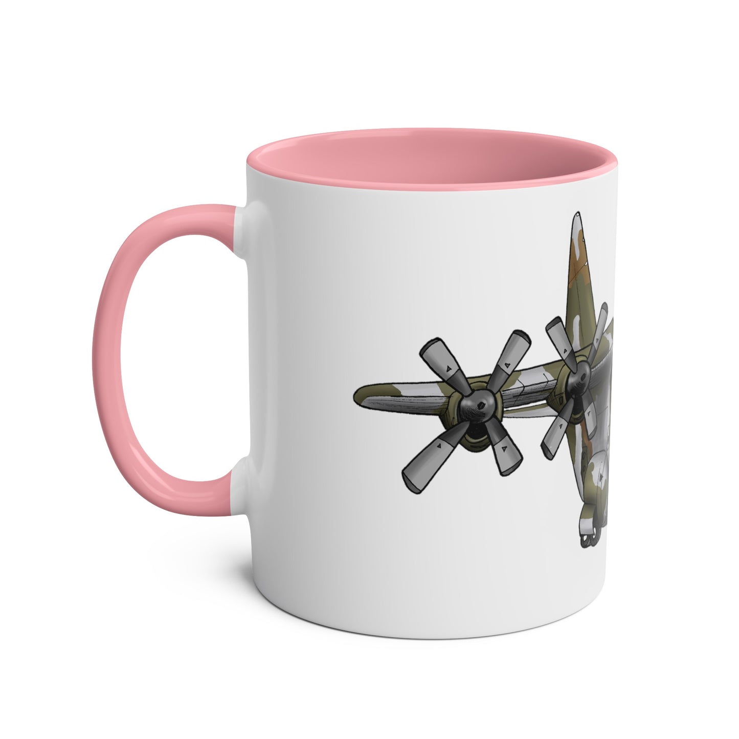 The Hercules Transport Aircraft Two-Tone Coffee Mugs, 11oz