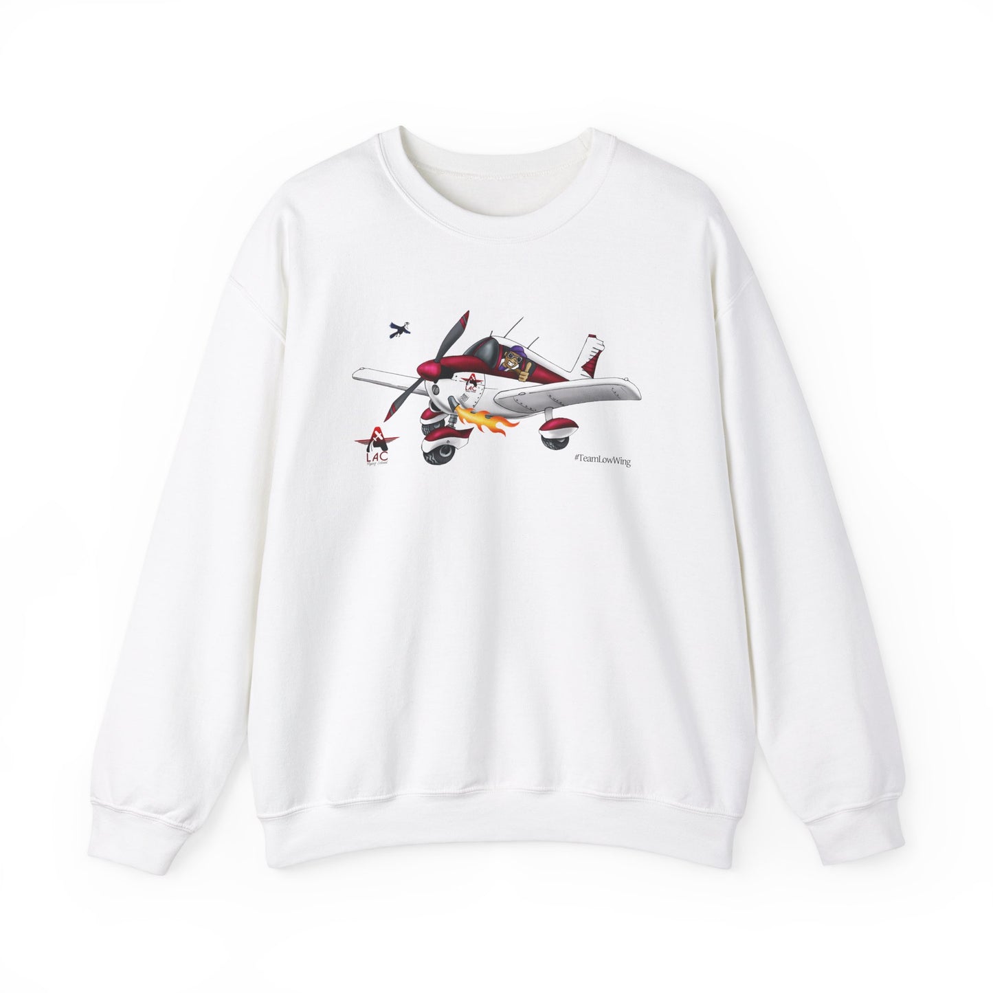 LAC PA28 Vintage-Inspired Airplane Graphic Unisex Crewneck Sweatshirt