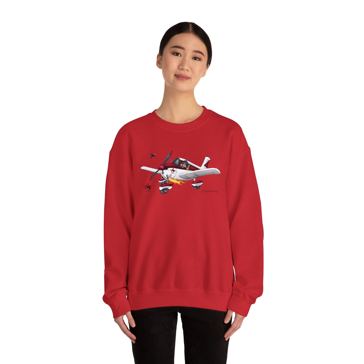 LAC PA28 Vintage-Inspired Airplane Graphic Unisex Crewneck Sweatshirt