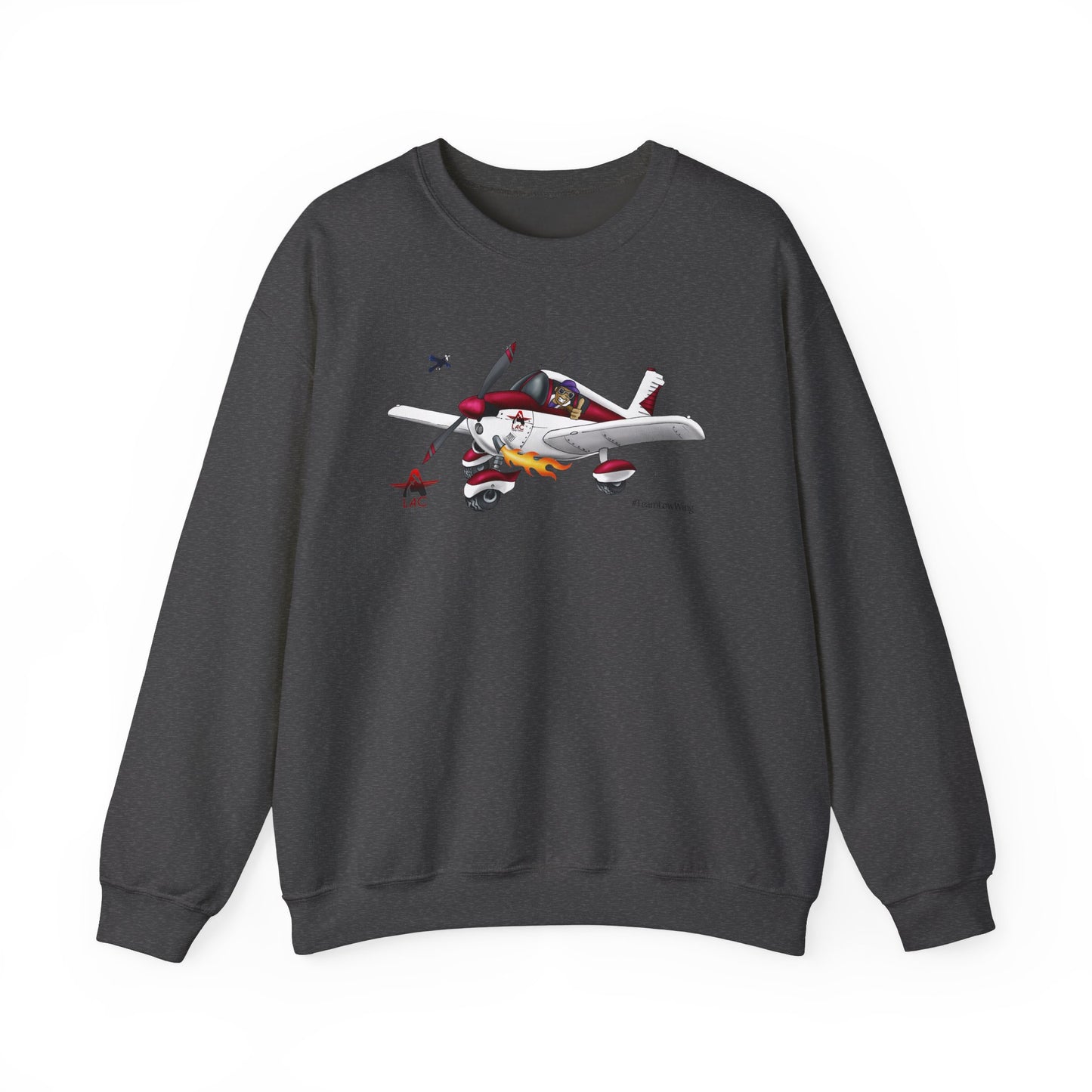 LAC PA28 Vintage-Inspired Airplane Graphic Unisex Crewneck Sweatshirt