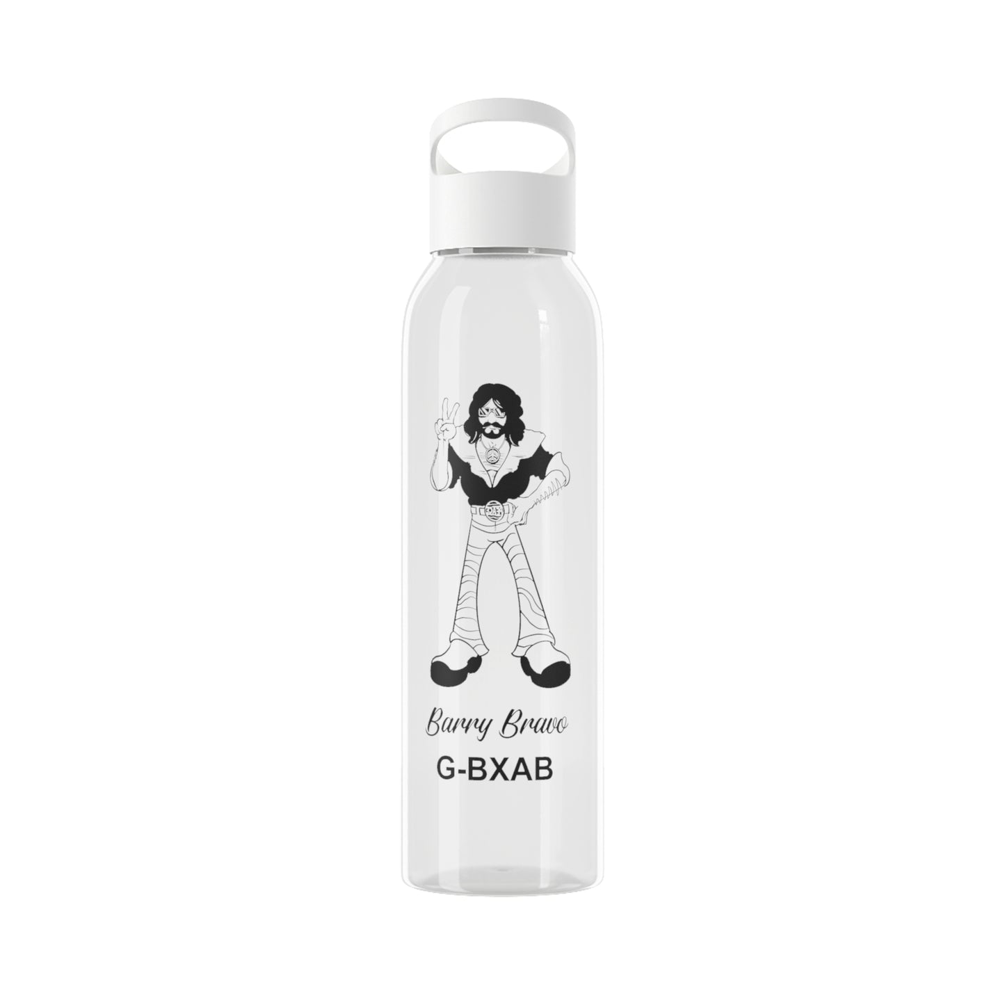 G-BXAB Funny Sky Water Bottle - Groove with Barry Brave