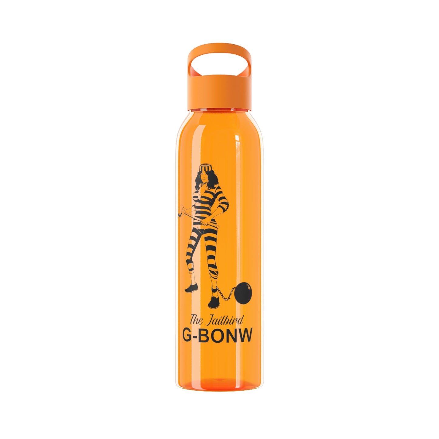 G-BONW Jailbird Glass Water Bottle - Vintage Style Design