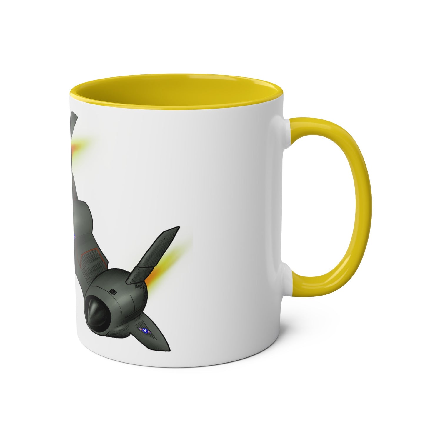 SR71 Blackbird USAF Two-Tone Coffee Mugs, 11oz