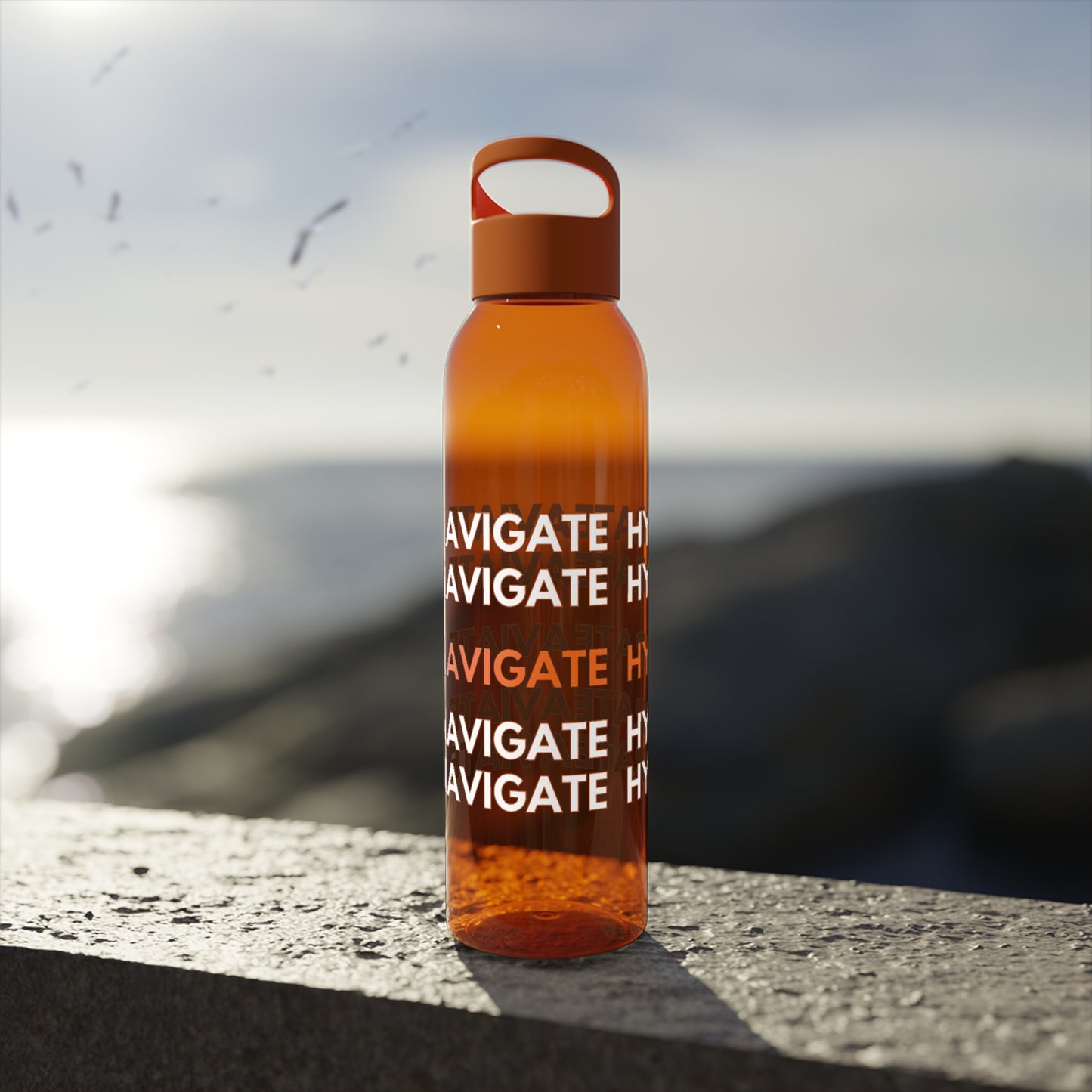 Water Bottle - SLA Aviate Navigate Hydrate Sky Design