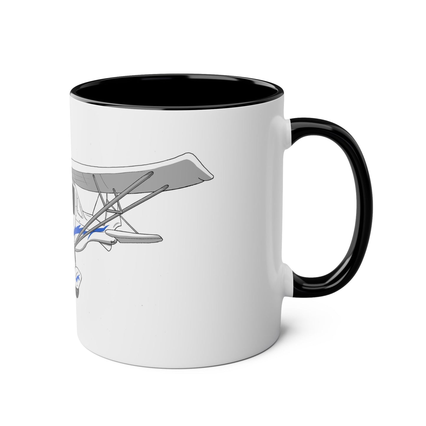 Cartoon Ikarus C42 Microlight 11oz Coffee Mug