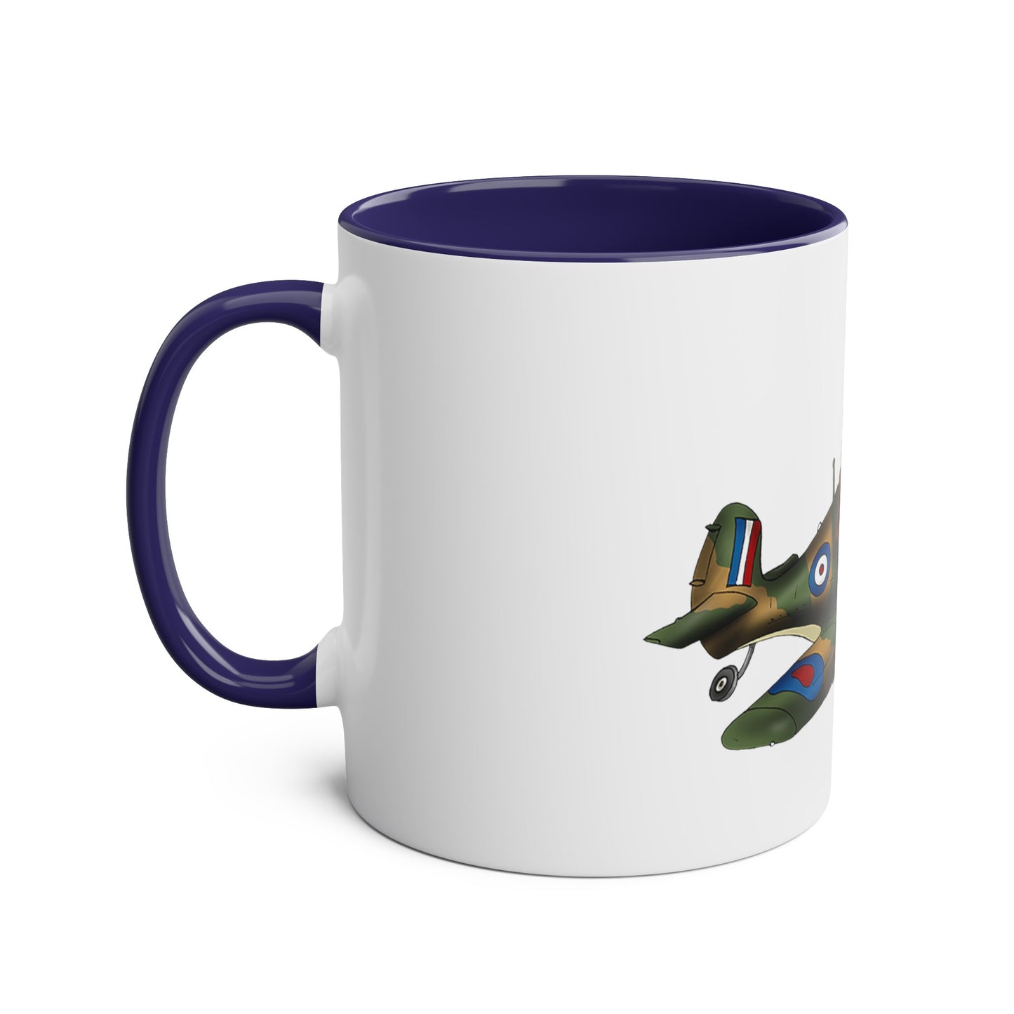 Tally Ho Spitfire Two-Tone Coffee Mugs, 11oz